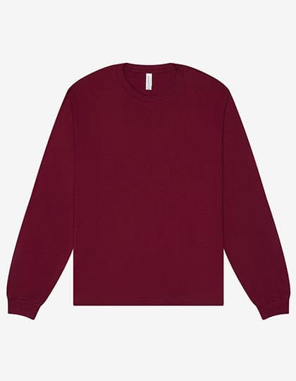 Unisex Heavyweight Long Sleeve Tee — Maroon