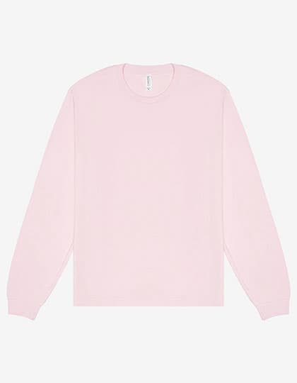 Unisex Heavyweight Long Sleeve Tee — Soft Pink