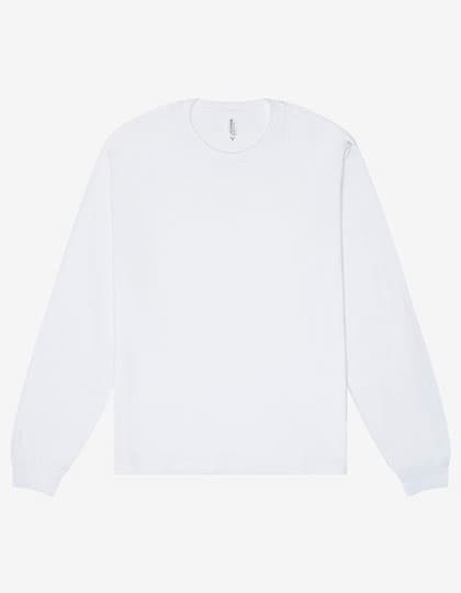 Unisex Heavyweight Long Sleeve Tee — White