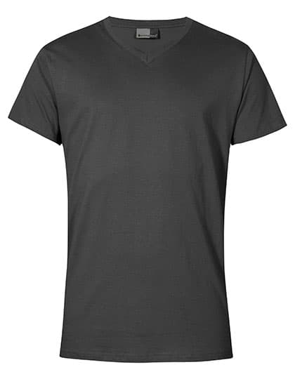Premium V-Neck-T — Charcoal (Solid)