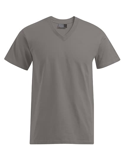 Premium V-Neck-T — New Light Grey (Solid)