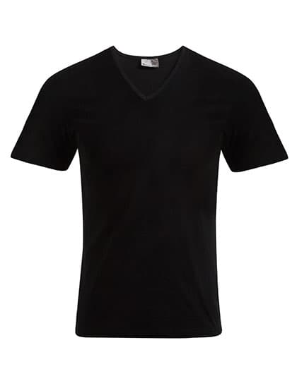 Men´s Slim Fit V-Neck-T — Black