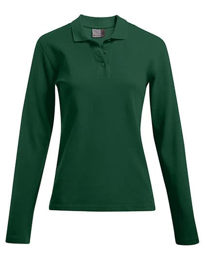 Women´s Heavy Polo Long Sleeve — Forest