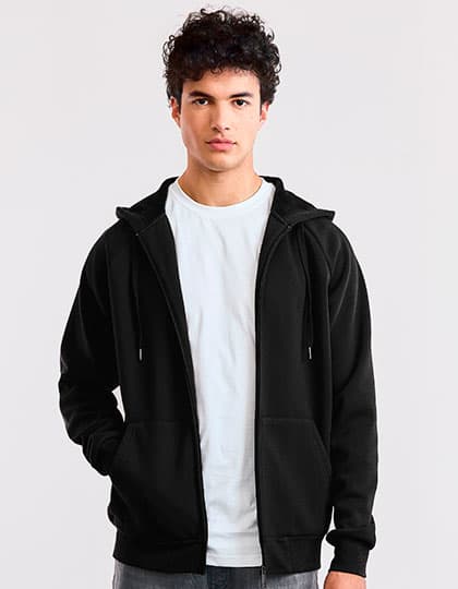 Unisex Heavy Hoodie Jacket — Black