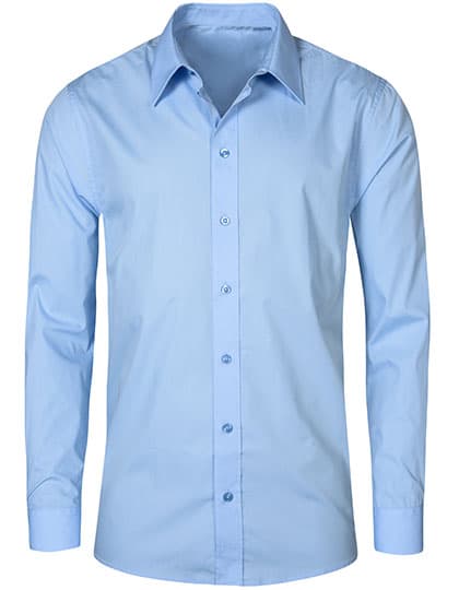 Men´s Poplin Shirt Long Sleeve — Light Blue