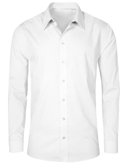 Men´s Poplin Shirt Long Sleeve — White