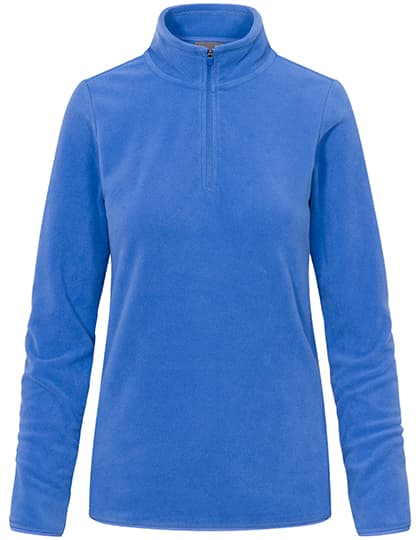 Women´s Recycled Fleece Troyer — Azur Blue