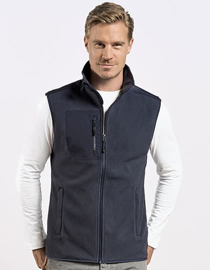 Men´s Canvas Fleece Vest — Navy