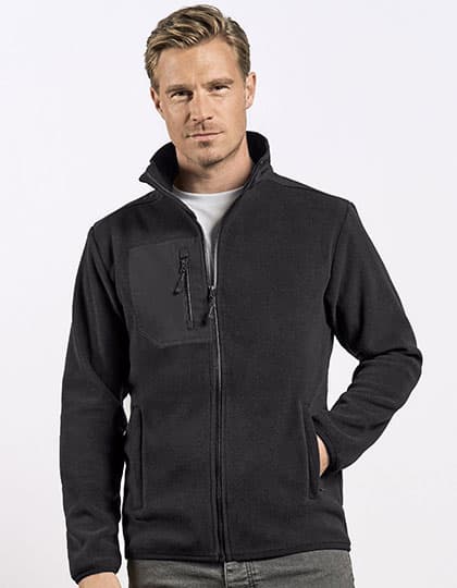 Men´s Canvas Fleece Jacket — Black