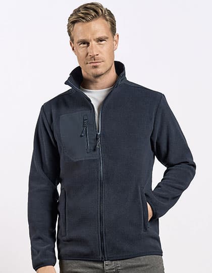 Men´s Canvas Fleece Jacket — Navy