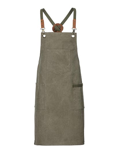 Latzschürze Canvas — Olive