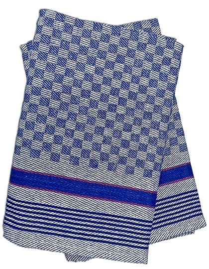 Grubentuch (10er Pack) — Blue-Grey Checked