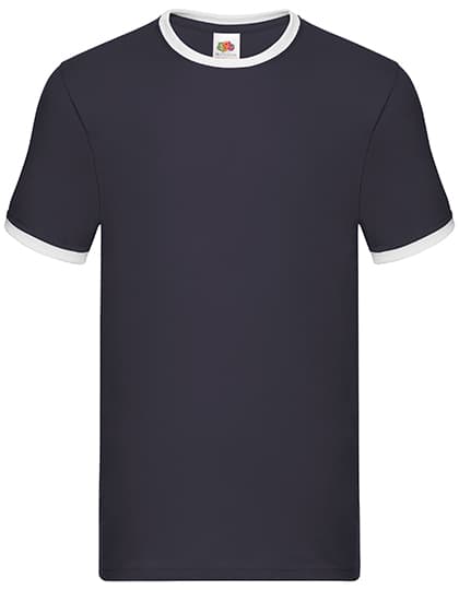 Valueweight Ringer Tee — Navy