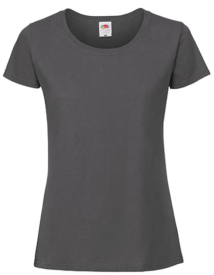 Ladies Iconic 195 Ringspun T — Light Graphite (Solid)
