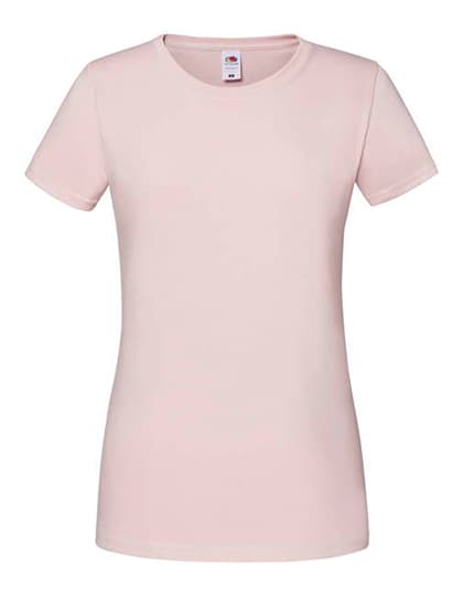 Ladies Iconic 195 Ringspun T — Powder Rose