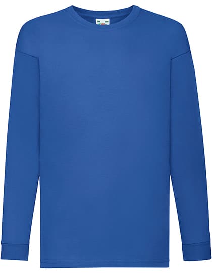 Kids´ Valueweight Long Sleeve T — Royal Blue