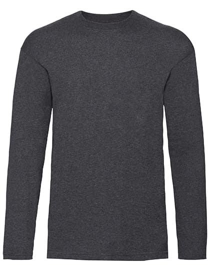 Valueweight Long Sleeve T — Dark Grey Heather