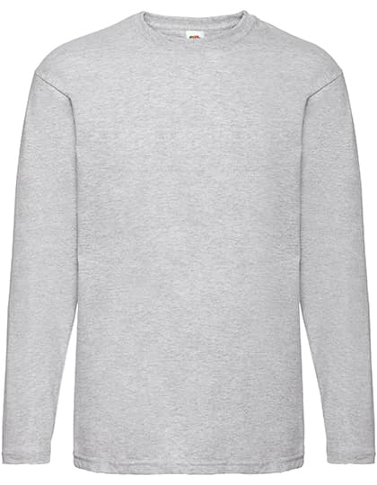 Valueweight Long Sleeve T — Heather Grey