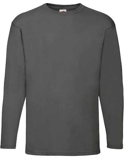 Valueweight Long Sleeve T — Light Graphite (Solid)