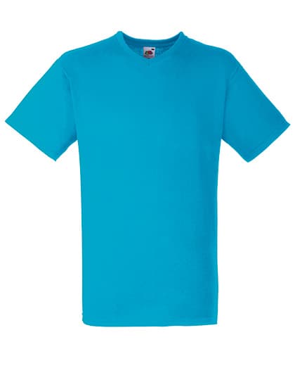 Valueweight V-Neck T — Azure Blue