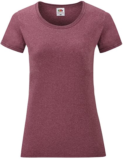 Ladies´ Valueweight T — Heather Burgundy