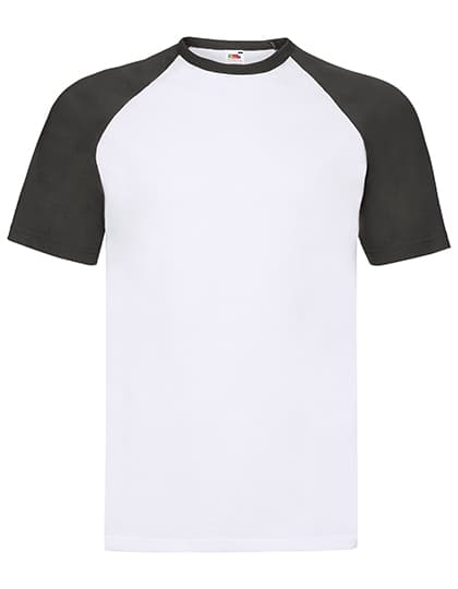 Short Sleeve Baseball T — White