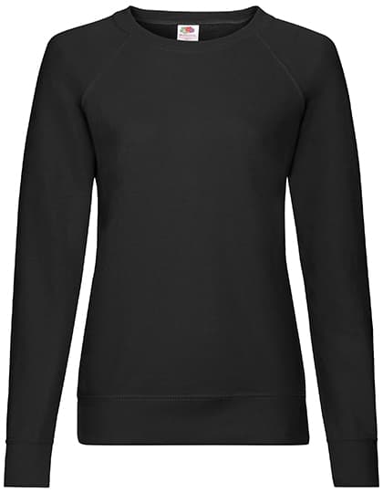Ladies´ Lightweight Raglan Sweat — Black