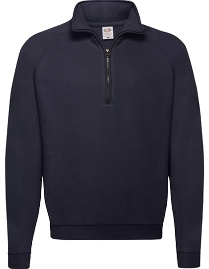 Classic Zip Neck Sweat — Deep Navy