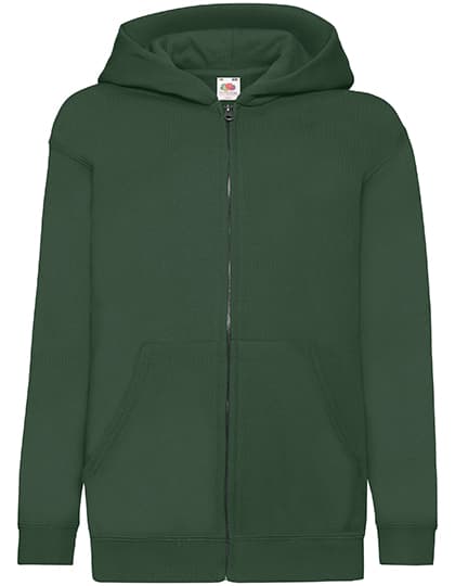 Kids´ Classic Hooded Sweat Jacket — Bottle Green