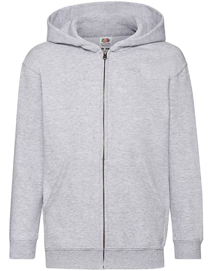 Kids´ Classic Hooded Sweat Jacket — Heather Grey