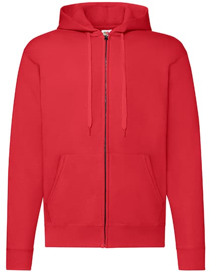 Classic Hooded Sweat Jacket — Red