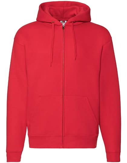 Premium Hooded Sweat Jacket — Red