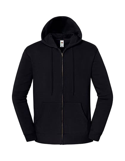 Iconic Premium Hooded Sweat Jacket — Black