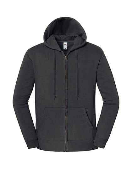 Iconic Premium Hooded Sweat Jacket — Light Graphite (Solid)