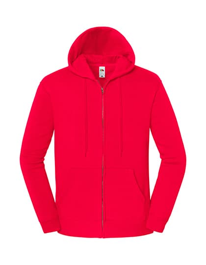 Iconic Premium Hooded Sweat Jacket — Red