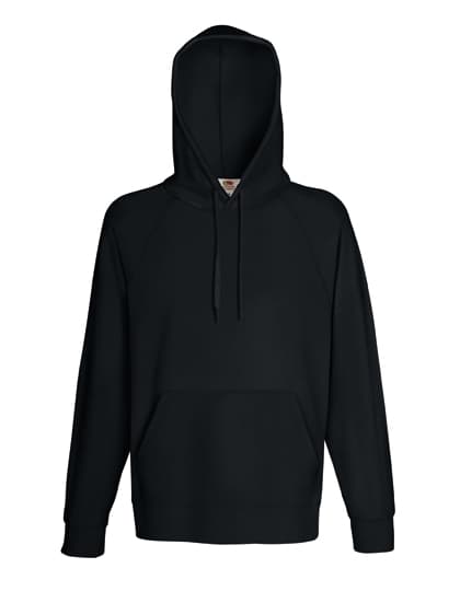 Lightweight Hooded Sweat — Black