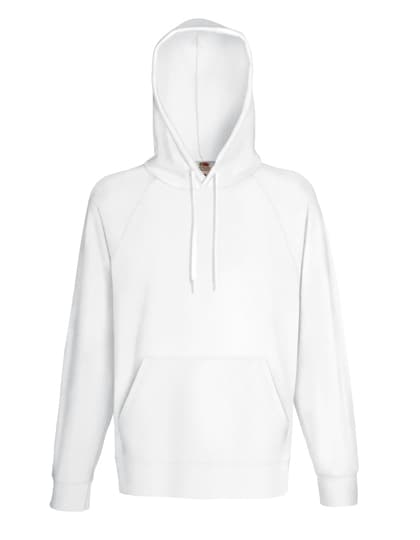 Lightweight Hooded Sweat — White