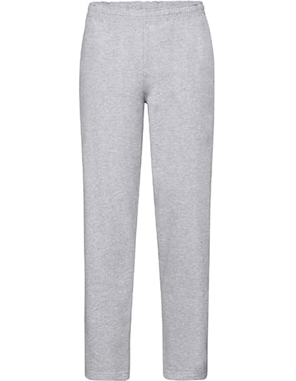 Classic Open Hem Jog Pants — Heather Grey