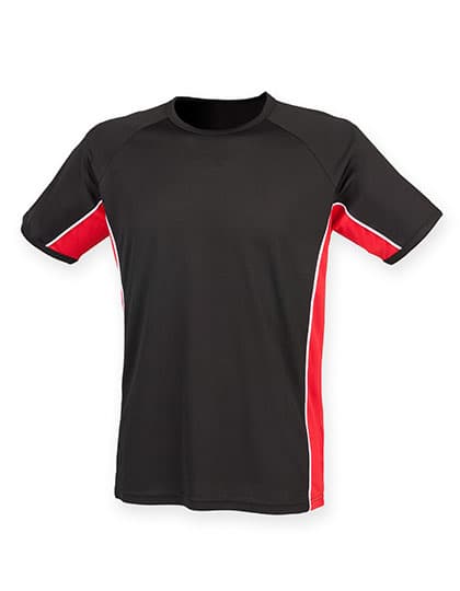 Adult's Performance Panel T-Shirt — Black