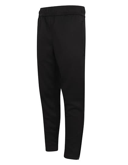 Kids Knitted Tracksuit Pants — Black