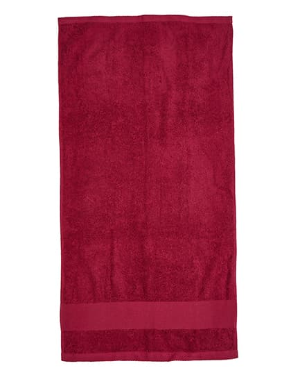 Organic Cozy Bath Sheet — Burgundy