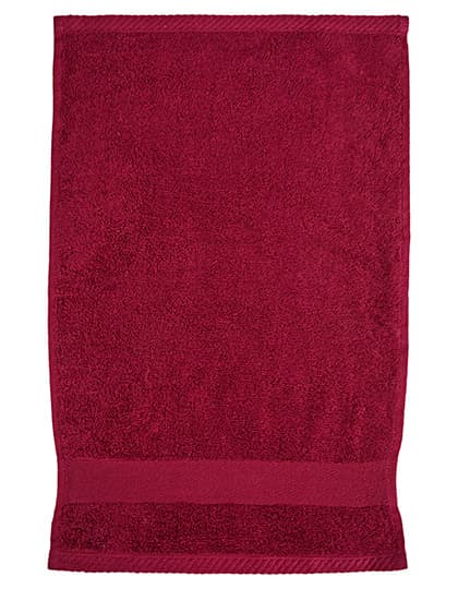 Organic Cozy Guest Towel — Burgundy