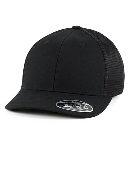 110 Dia Double Mesh Trucker — Black