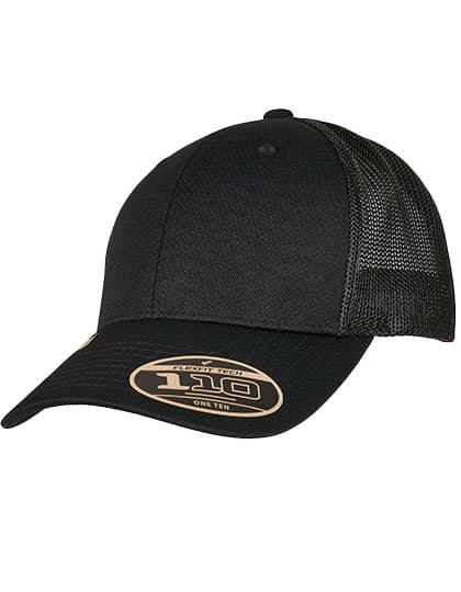 110 Recycled Alpha Shape Trucker Cap — Black