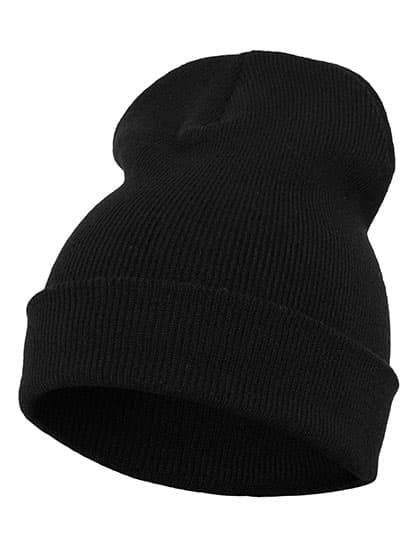 Heavyweight Long Beanie — Black