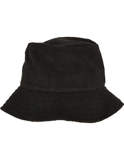 Frottee Bucket Hat — Black