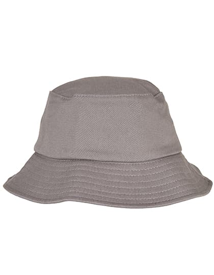 Kids´ Flexfit Cotton Twill Bucket Hat — Grey