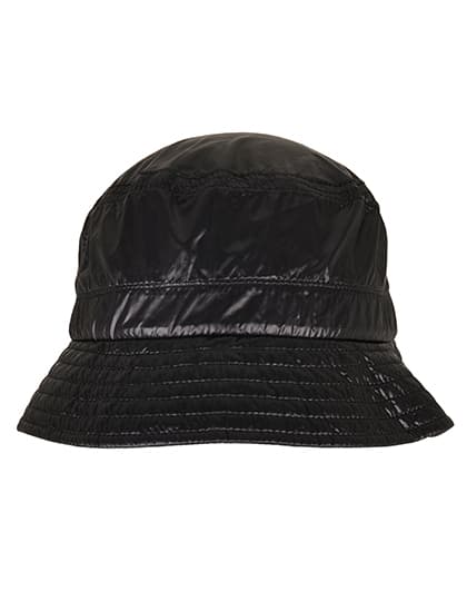 Light Nylon Bucket Hat — Black