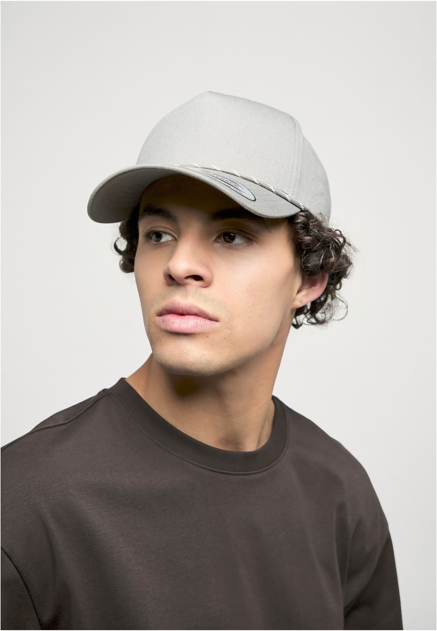 YP Classics Retro Cotton Blend 5-Panel Snapback Cap with Braided Rope