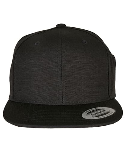 Pencil Holder Snapback Cap — Black